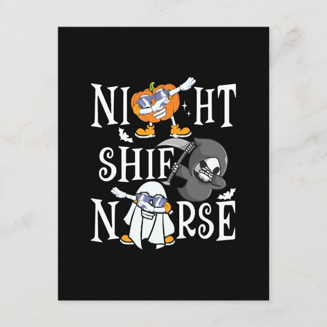Nachtschwester Begleitkarte (Vorderseite)