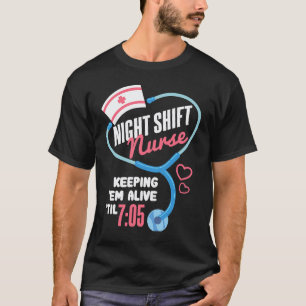 Nachtschwester I Krankenpflege Krankenhaus Humor T-Shirt