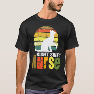 Nachtschwester Krankenschwester Schläft Den ganze T-Shirt