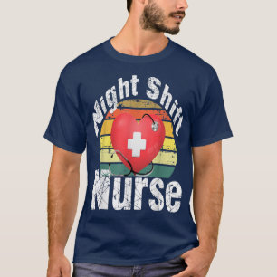 Nachtschwester-Krankenschwester Sleep All Day Nurs T-Shirt