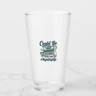 Nachtschwester Lustig Könnte Freitag Vektor Des Glas
