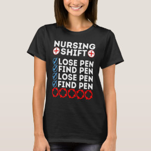 Nachtschwester Tag Zitat Pflege Woche Wechselnd T-Shirt
