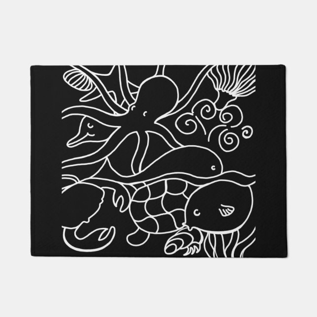 Nachtschwimmen Fußmatte (Vorderseite)