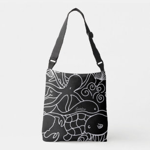 Nachtschwimmen Personalisierte Tote Bag Tragetaschen Mit Langen Trägern