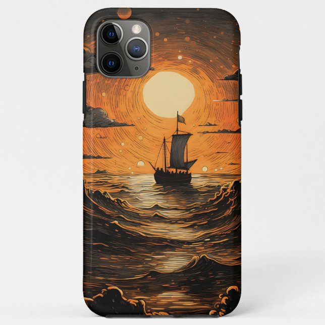 Nachtsegeln Case-Mate iPhone Hülle (Rückseite)