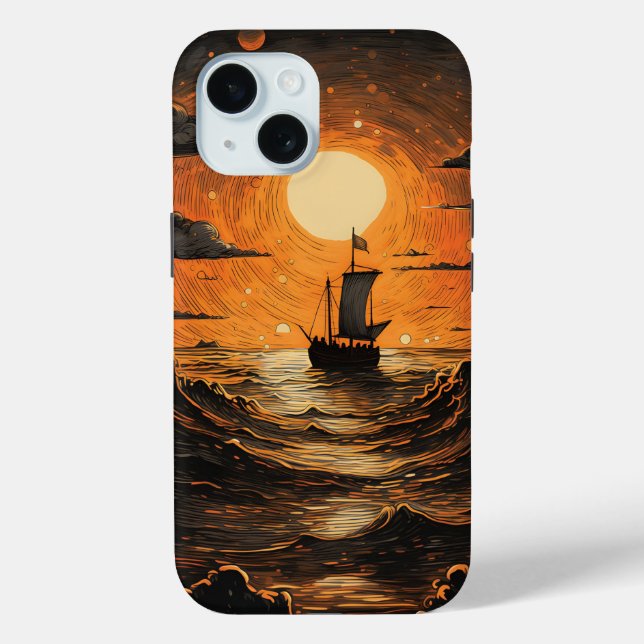 Nachtsegeln Case-Mate iPhone Hülle (Rückseite)