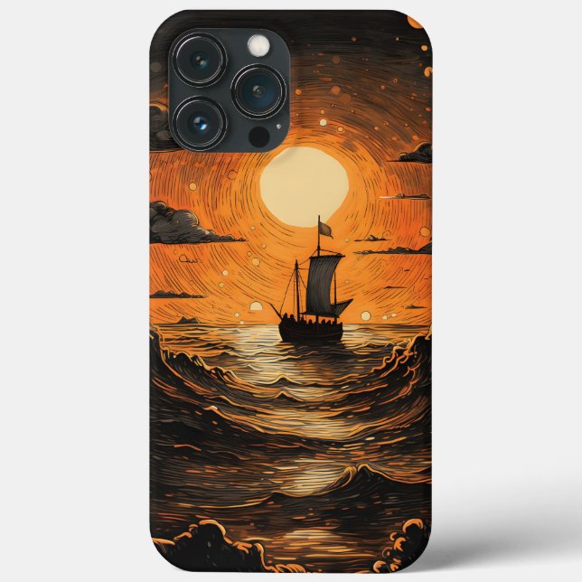 Nachtsegeln Case-Mate iPhone Hülle (Rückseite)