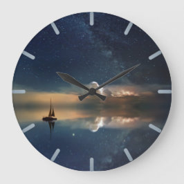 Nachtsegeln Große Wanduhr