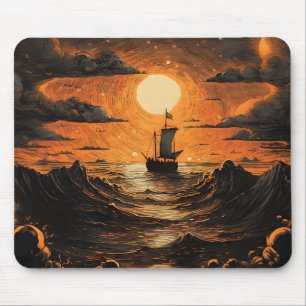 Nachtsegeln Mousepad