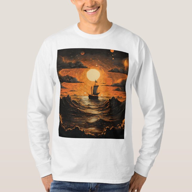 Nachtsegeln T-Shirt (Vorderseite)