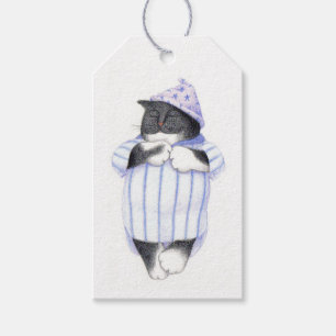 NACHTSHIRT CAT-Geschenktasten Geschenkanhänger