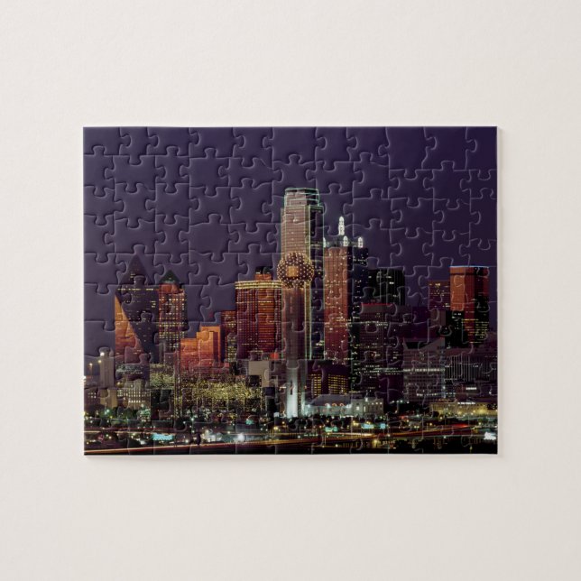 NachtSkyline Dallas, Texas Puzzle (Horizontal)
