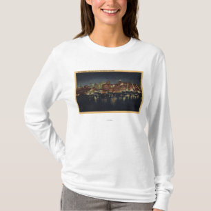 NachtSkyline "der Königin-Stadt von T-Shirt