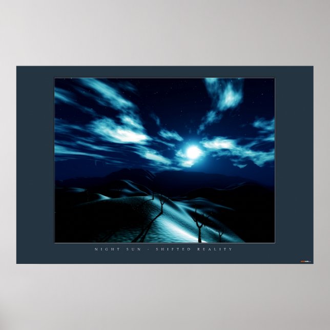 Nachtsonne Poster (Vorne)