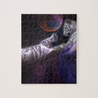 Nachtspiel-Weißtiger Puzzle