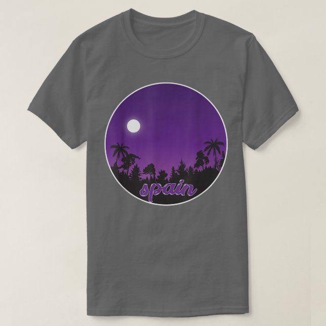 Nachtspinnen mit Palms T - Shirt (Design vorne)