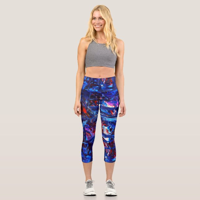 Nachtstadt Capri Leggings (Vorderseite)