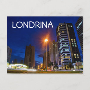 Nachtstadt Londrina Postkarte