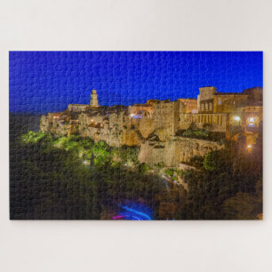 Nachtstadt Pitigliano, Toskana, Italien Puzzle