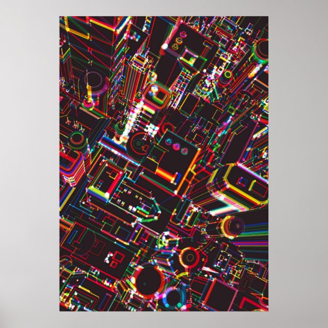 Nachtstadt Poster (Vorne)