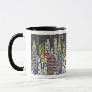Nachtstadt-Tasse Tasse