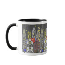 Nachtstädtische Tasse