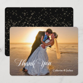 Nachtstars Fotovorlage Hochzeit Danke