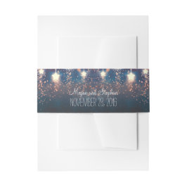 Nachtstern-romantische Hochzeit Einladungsbanderole