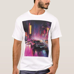 Nachtstraßenrennen in der pulsierenden Stadt T-Shirt