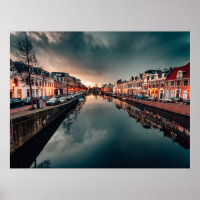 Nachtszene in Leeuwarden