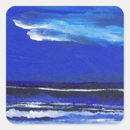 NachttanzkricketDiane Art Quadratischer Aufkleber