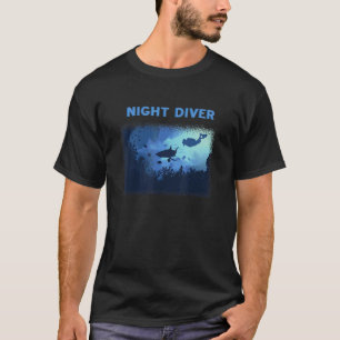 Nachttaucher Scuba Diving Unterwasser Schnorchel V T-Shirt