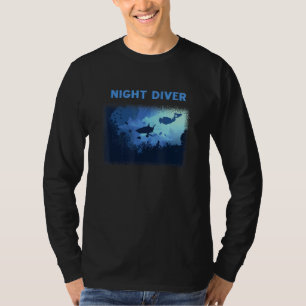 Nachttaucher Scuba Diving Unterwasser Schnorchel V T-Shirt