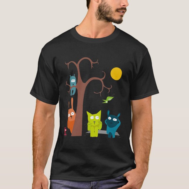 Nachttiere T-Shirt (Vorderseite)