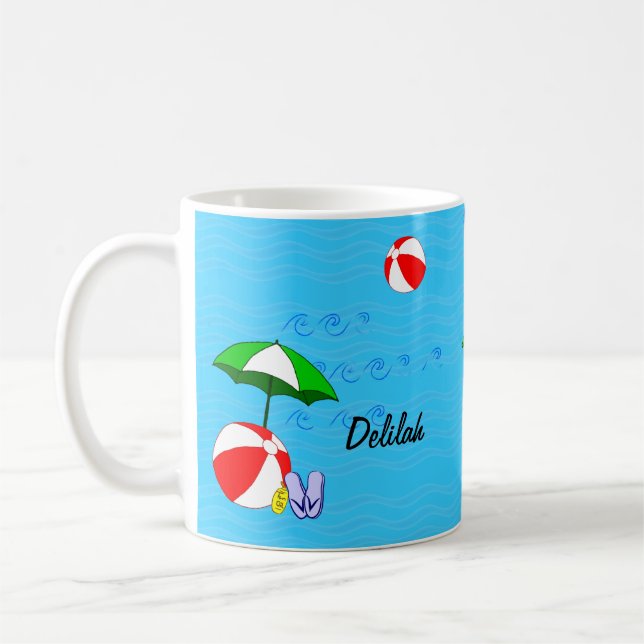Nachttisch Beach Ball Pool Umbrett Kaffee Tasse (Links)