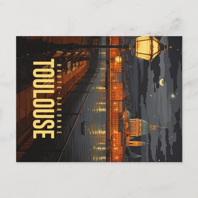 Nachttoulouse Postkarte (Vorderseite)