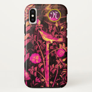 NACHTUNG MIT ROSE MONOGRAMM, rosa, schwarz gelb Case-Mate iPhone Hülle