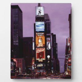 Nachtverkehr auf dem New York Times Square Fotoplatte