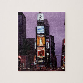 Nachtverkehr auf dem New York Times Square Puzzle