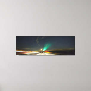 Nachtverkehr Leinwanddruck