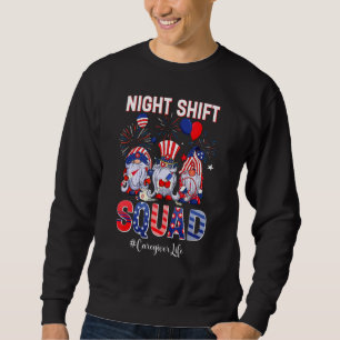 Nachtverschiebung Squad Betreuer Lebensgefährtin P Sweatshirt