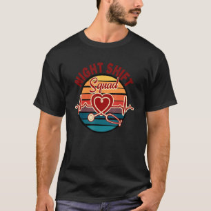 Nachtverschiebungsquadrat 1 T-Shirt