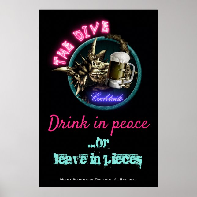 Nachtwache - The Dive (Design #3) Poster (Vorne)