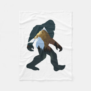 Nachtwald Bigfoot Fleecedecke