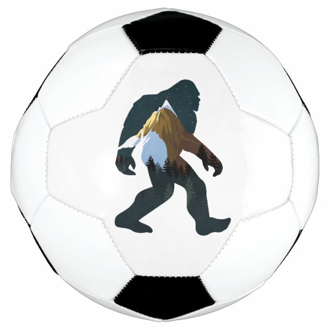Nachtwald Bigfoot Fußball (Vorderseite)
