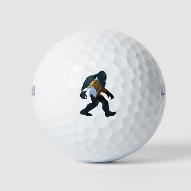 Nachtwald Bigfoot Golfball (Vorderseite)