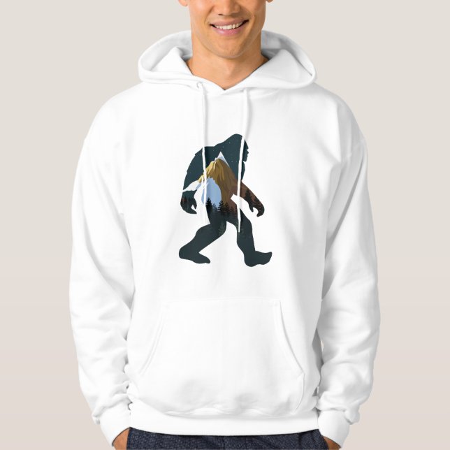 Nachtwald Bigfoot Hoodie (Vorderseite)