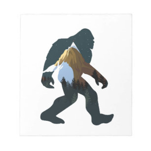 Nachtwald Bigfoot Notizblock
