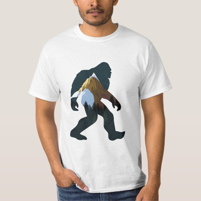 Nachtwald Bigfoot T-Shirt (Vorderseite)