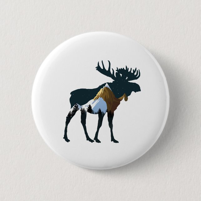 Nachtwaldmoose Button (Vorderseite)